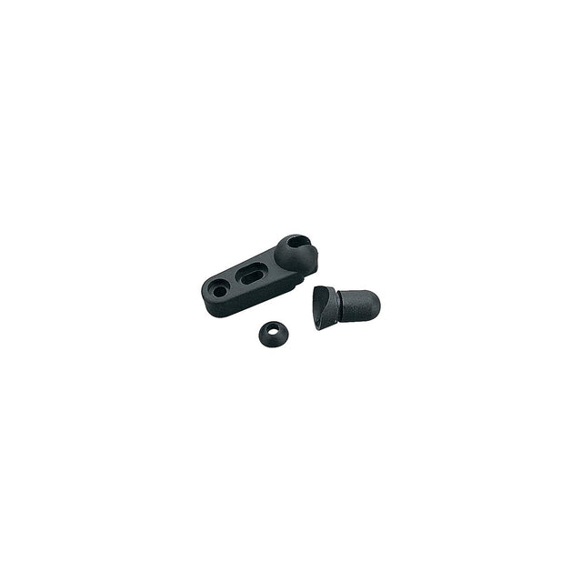 Windshield Brace Foot, Black, Pair