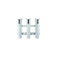 SeaDog 3250321 Triple Threat Three Pole Rod Holder, White