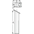 Narrow Gunnel Rod Holder, White