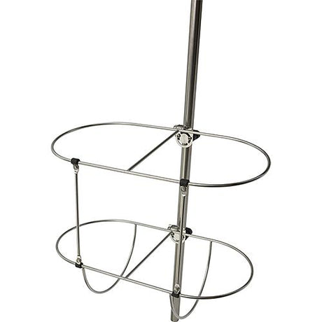SeaDog Rail Mount Dual Boat Fender Holder Storage Rack - 7/8″ to 1″