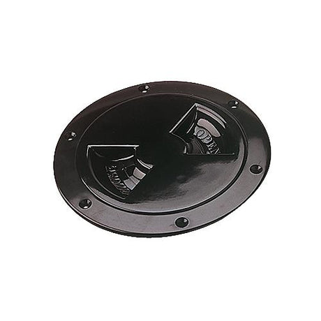 Sea-Dog 3371451 Screw Out Deck Plate, 4″ Black