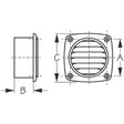 Seadog 337415 Hose Thru Vent, 4" White