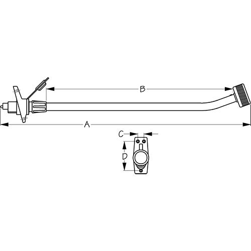Sea-Dog 400015 LED Removable All Around Light, 18"