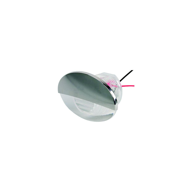 SeaDog 401275 LED Flush Mount Oval Courtesy Light with Stainless Cover - White Finish