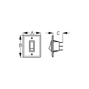 Seadog Wall Switch Panel w/2 Switches