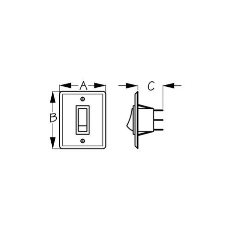 Seadog Wall Switch Panel w/2 Switches