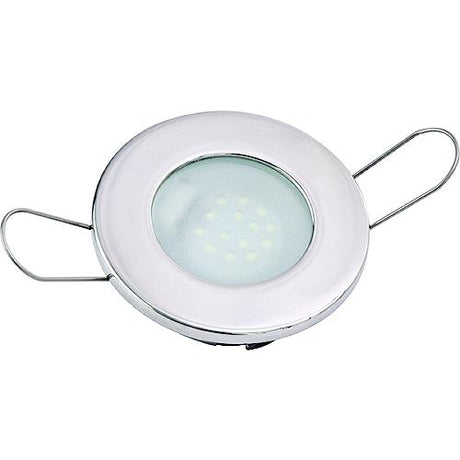 Sea-Dog 404330 LED Spring Mount 12V Overhead Light, Stainless Bezel w/Clear Lens