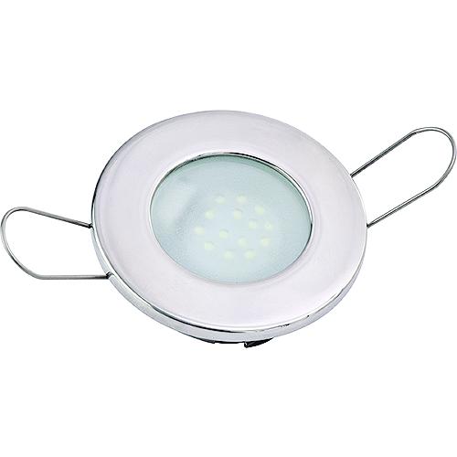 Sea-Dog 404330 LED Spring Mount 12V Overhead Light, Stainless Bezel w/Clear Lens