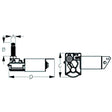 SeaDog Stamped Powder Coated Steel & 304 Stainless 12V MRV Wiper Motor - Black Finish