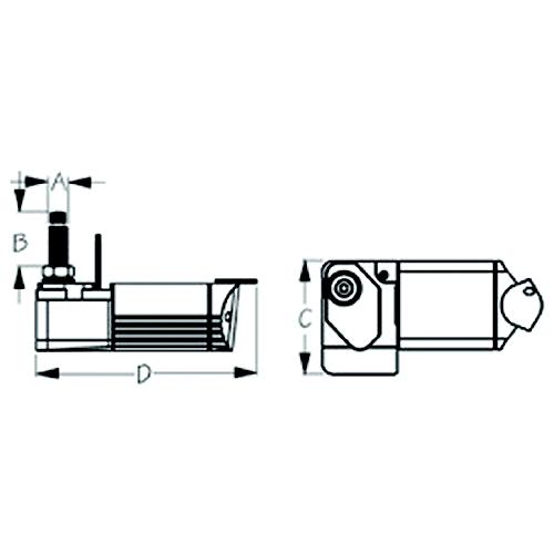 SeaDog Powder Coated Aluminum & Stainless Waterproof Heavy Duty 12V Wiper Motor - Black Finish