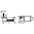 SeaDog Powder Coated Aluminum & Stainless Waterproof Heavy Duty 24V Wiper Motor - White Finish