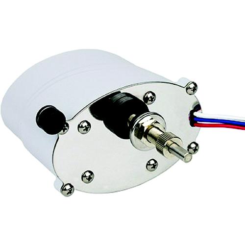 SeaDog Powder Coated Aluminum &amp; Stainless Waterproof Standard 12V Wiper Motor - 2-1/2" Shaft - White Finish
