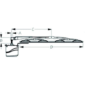 SeaDog Standard Wiper 12V Motor Kit - White Motor Finish - Includes Motor, 11" to 13" Arm &amp; 11" Blade
