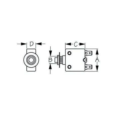 Seadog 4208201 Thermal Circuit Breaker - 20 A