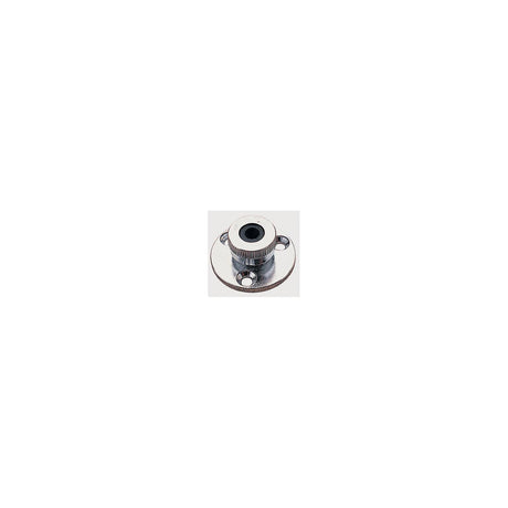 Chrome Brass Cable Outlet, 1/4"