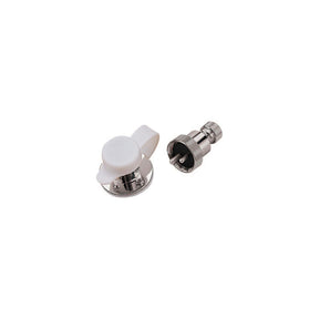SeaDog 426262 Polarized 3 Amp 2 Pin Electrical Outlet - #6 Fastener - Cast Brass &amp; Chrome Plated