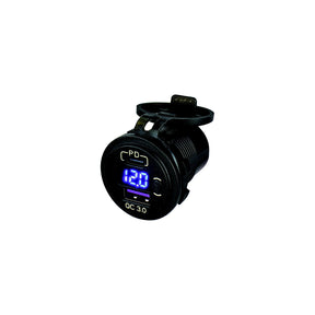Seadog XXX USB 3.0 &amp; USB-C Power Socket w/Volt Meter
