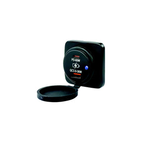 SeaDog 4265311 Surface Mount USB 3.0 &amp; USB-C Power Socket, Square