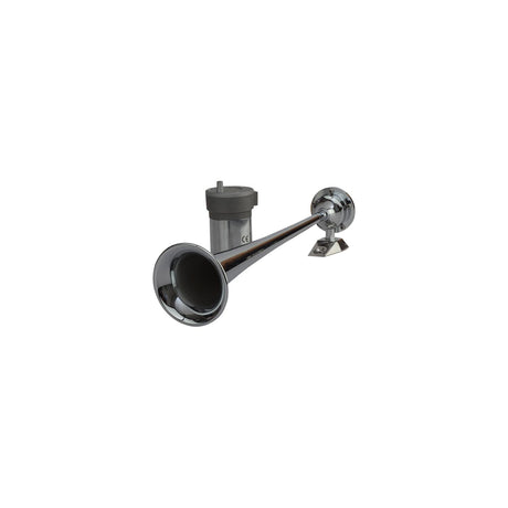 SeaDog 432510 Maxblast 20 Amp 120 DB 12V 11 PSI Single 17″ Trumpet Air Horn - Chrome Plated Brass