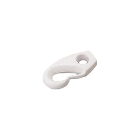 1/4" Nylon Shock Cord Clip, White, Pair