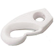 5/16" Nylon Shock Cord Clip, White, Pair