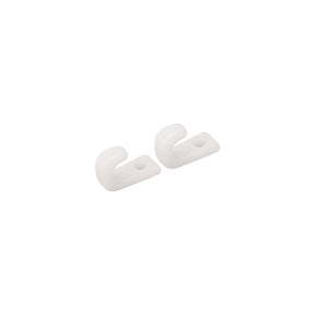 LASHING HOOK 1-HOLE WHT 5PK