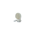 SeaDog 7271373 PVC Standard Profile Cowl Vent & Snap On Deck Plate, White