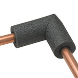 Frost King 5ELB1H Elbow Pipe Insulation, 1 in Dia, Polyethylene Foam, 3/4, 1 in Pipe