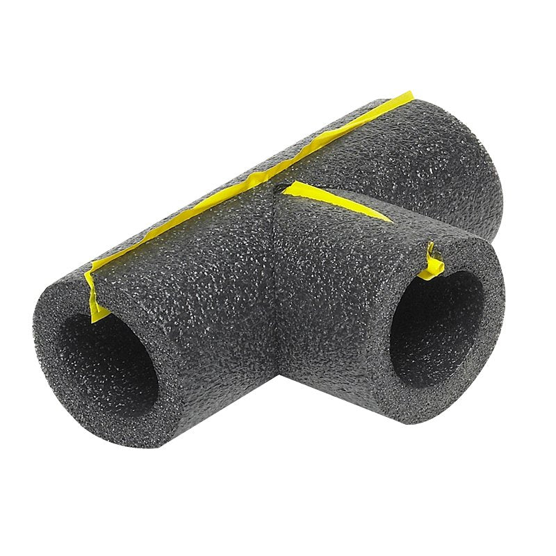 Frost King 5TEE1H Tee Pipe Insulation, 1 in Dia, Polyethylene Foam, 3/4, 1 in Pipe