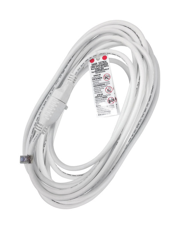 Projex Outdoor 25 ft. L White Extension Cord 16/3 SJTW