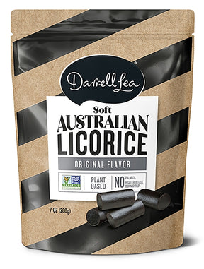 Darrell Lea DLOB8 Candy, Licorice, 7 oz Bag, Pack of 8