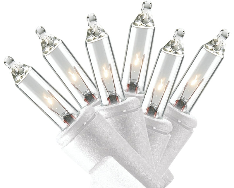 Sylvania Light Set, Christmas, 120 V, 20.4 W, 50-Lamp, Incandescent Lamp, Clear Lamp, 11.54 ft L