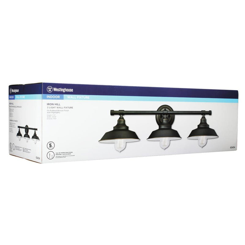 Westinghouse 3-Light Oil Rubbed Bronze Wall Sconce