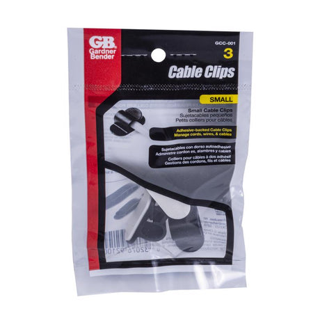 Gardner Bender 3 in. L Black Plastic Cable Management Clip