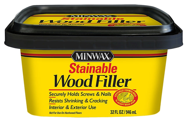 Minwax 428540000 Wood Filler, Solid, Natural, 32 oz