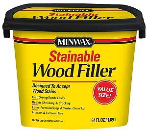 Minwax 428550000 Wood Filler, Solid, Natural, 64 oz