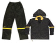 CLC R1013X 3-Piece Heavyweight Rain Suit, 3XL, Polyester/PVC, Yellow, Hooded, Adjustable Strap, Drawstring, Snap