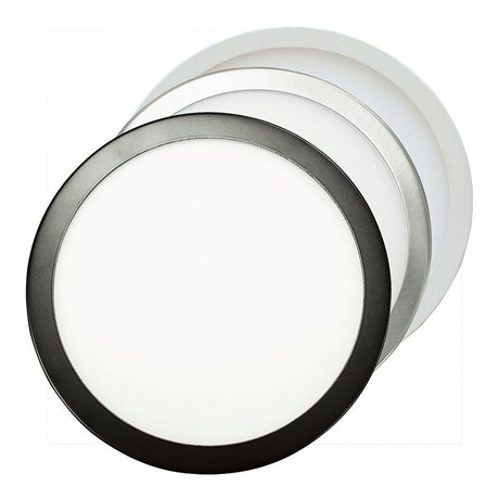 Boston Harbor O-FP-7R Panel Light, 120 V, 15.5 W, LED Lamp, 1050, 2700K, 3000K, 3500K, 4000K, 5000K Color Temp