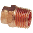 Nibco 604 Series W01270D Pipe Adapter, 1 in, Sweat x MPT, Copper, 494 psi Pressure