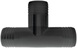 Green Leaf T14P Hose Adapter Tee, 1/4 in, Hose Barb, Polypropylene, Black, Pack of 5