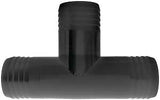 Green Leaf T38P Hose Adapter Tee, 3/8 in, Hose Barb, Polypropylene, Black, Pack of 5