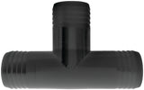 Green Leaf T12P Hose Adapter Tee, 1/2 in, Hose Barb, Polypropylene, Black, Pack of 5