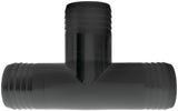 Green Leaf T34P Hose Adapter Tee, 3/4 in, Hose Barb, Polypropylene, Black, Pack of 5