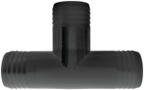 Green Leaf T114P Hose Adapter Tee, 1-1/4 in, Hose Barb, Polypropylene, Black