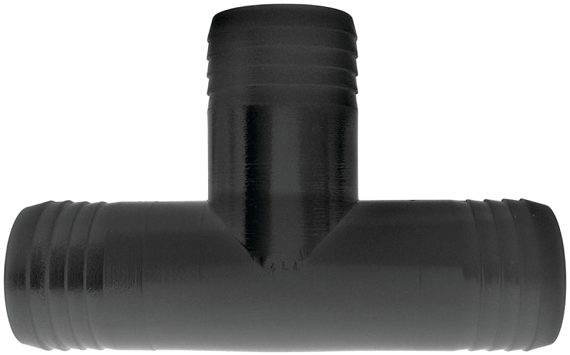Green Leaf T112P Hose Adapter Tee, 1-1/2 in, Hose Barb, Polypropylene, Black