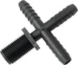 Green Leaf T 12 C P 1PK Hose to Pipe Cross, Nozzle, Polypropylene