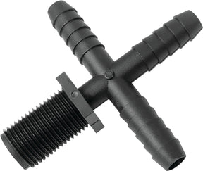 Green Leaf T 12 C P 1PK Hose to Pipe Cross, Nozzle, Polypropylene