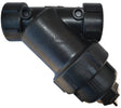 Banjo LS150-80 Y-Strainer with Screen, 9-7/8 in L, 80 Mesh, EPDM/Polymer/Stainless Steel, Black