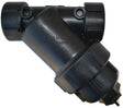 Banjo LS200-50 Y-Strainer, 4-5/8 in Dia, 9-29/32 in L, 7-3/16 in W, 50 Mesh, Poly Ribbed with Stainless Steel