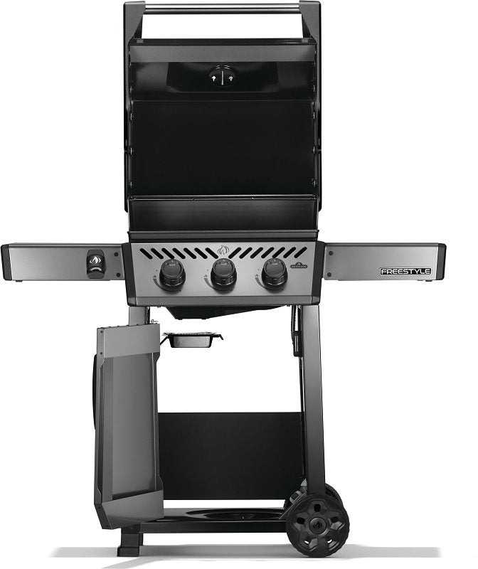 Napoleon FREESTYLE 365 Series F365DPGT Gas Grill, 33,000 Btu, Liquid Propane, 3-Burner, Side Shelf Included: Yes